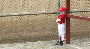 angry baseball kid