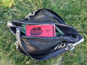 purse with batting cage ticket book