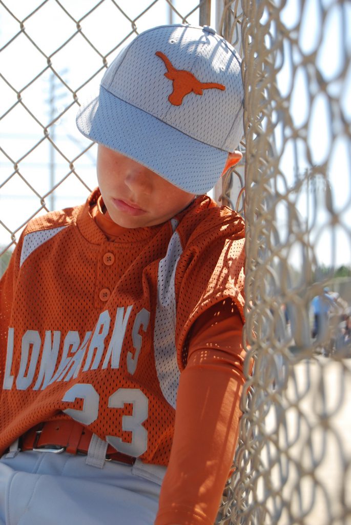 upset baseball player