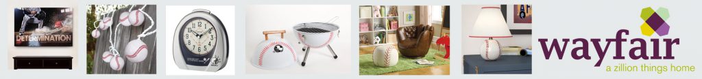 wayfair baseball items banner