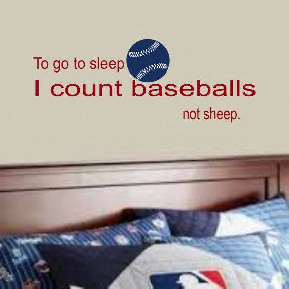 to go to sleep i count baseballs