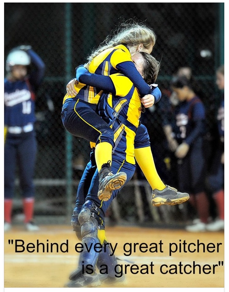behind every great pitcher is a great catcher