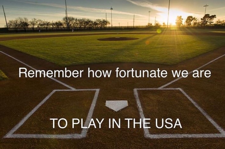 remember how fortunate we are to play in the usa