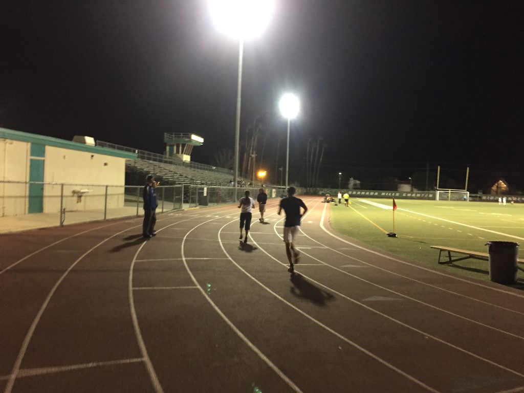 Jake at track practice