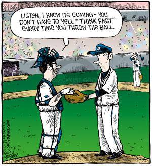 baseball think fast comic