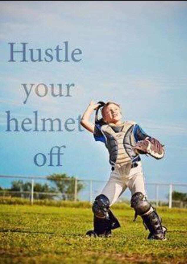 hustle your helmet off