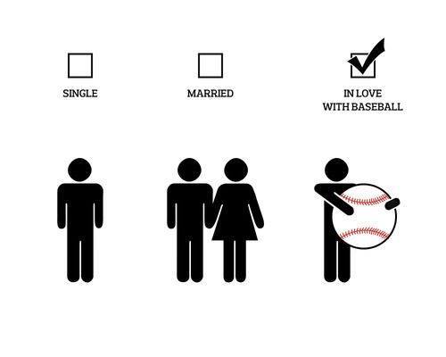 single married in love with baseball