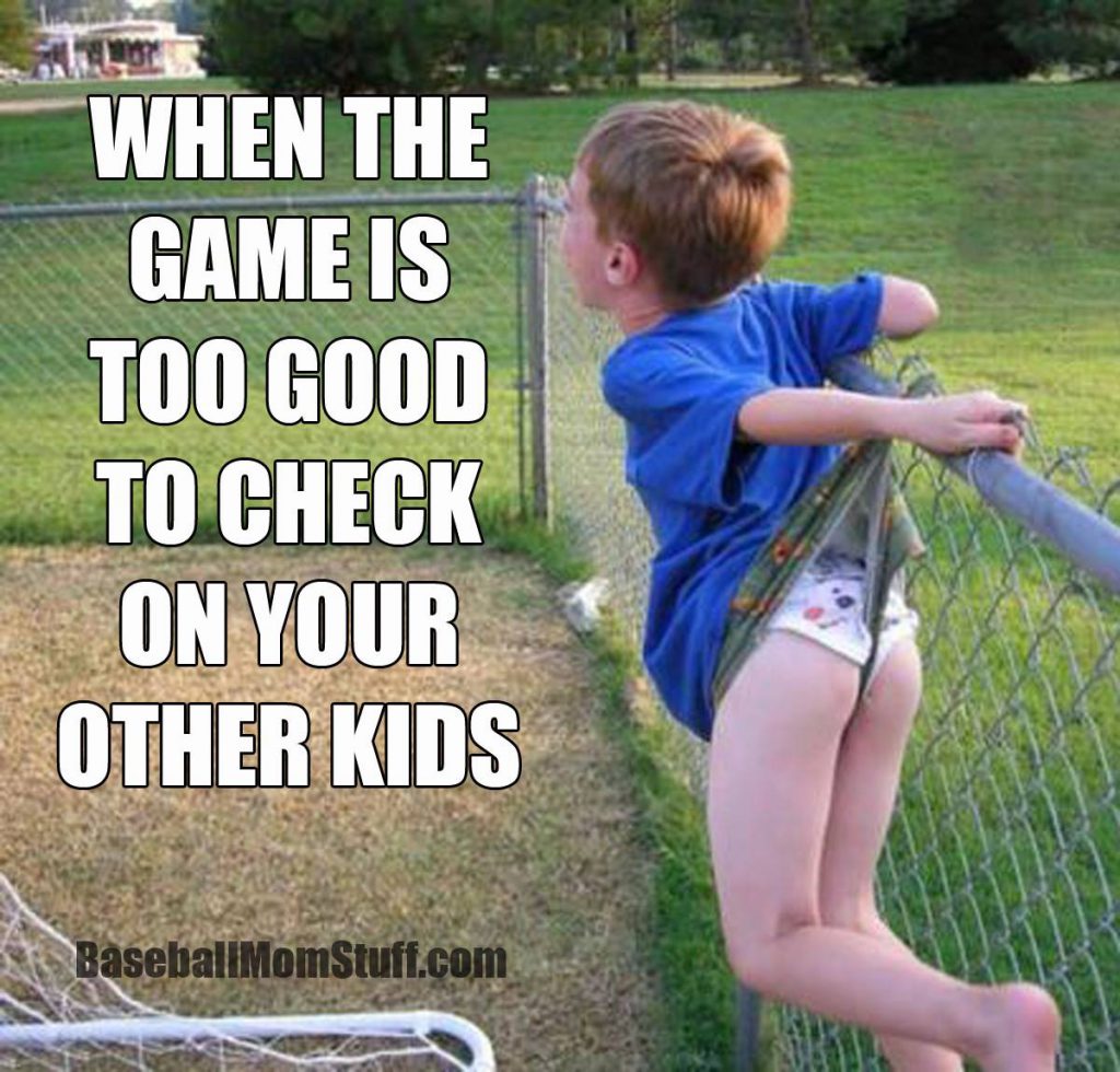 when the game is too good to check on your other kids