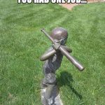 you had one job baseball statue fail