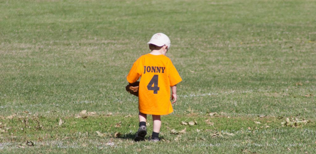 kid in the outfield