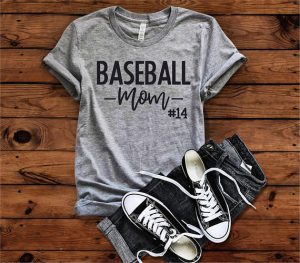 baseball mom with number