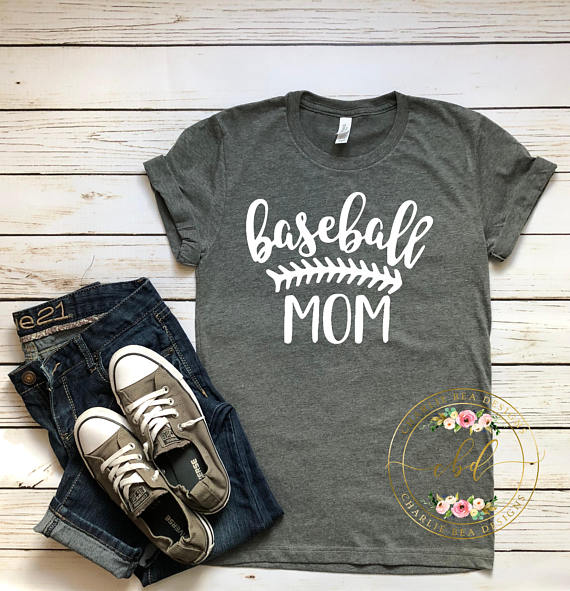 gray baseball mom with gray allstars