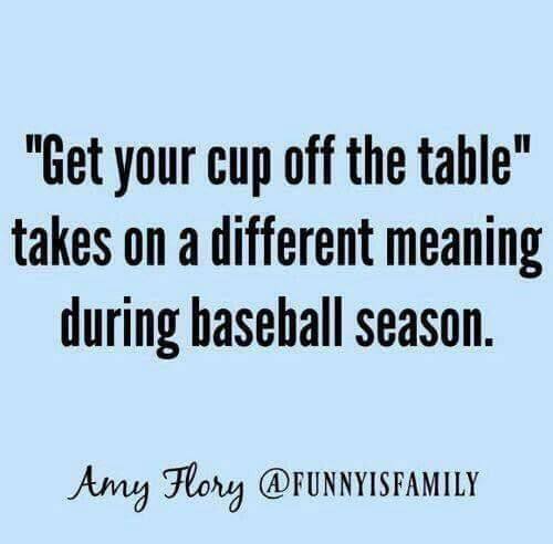 get your cup off the table baseball meme