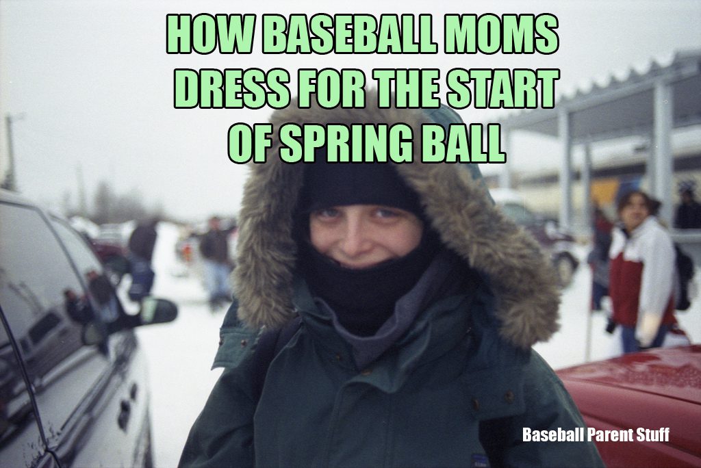 how baseball moms dress for the start of spring ball