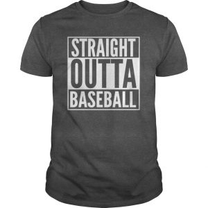 straight outta baseball dark grey mens