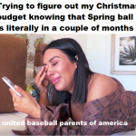 trying to figure out christmas but baseball