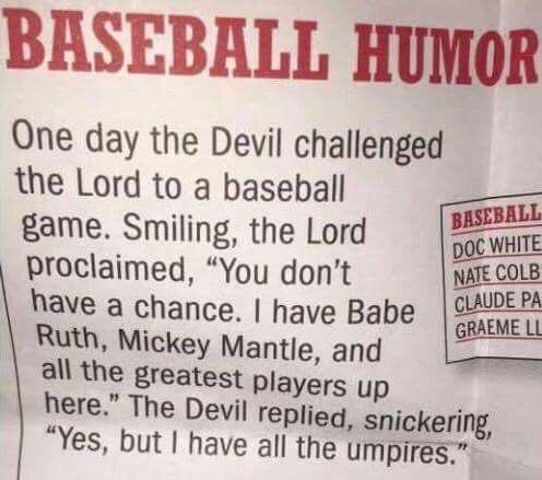 baseball humor devil and lord