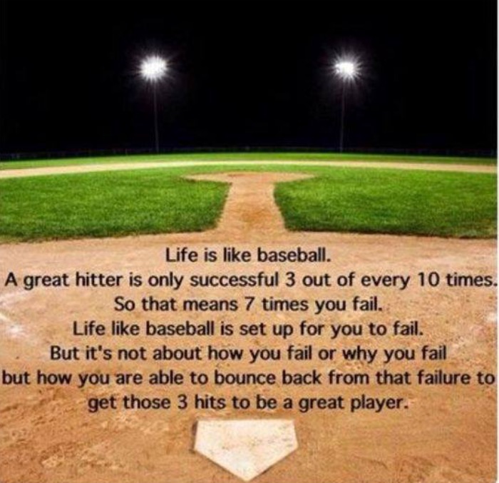 life is like baseball a great hitter
