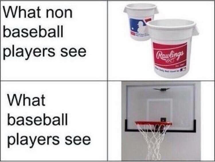 what non baseball players see