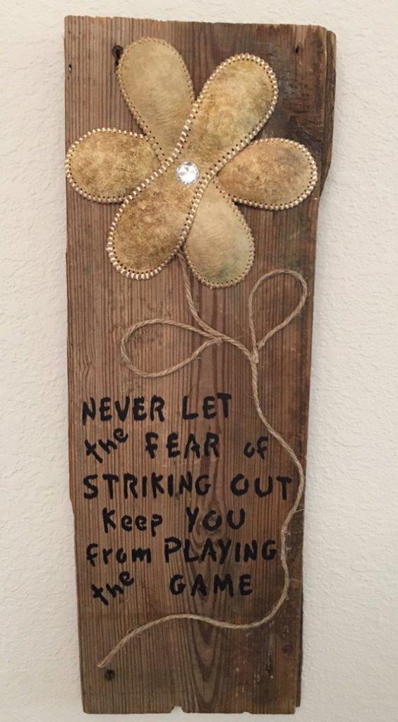 Baseball Quote Sign