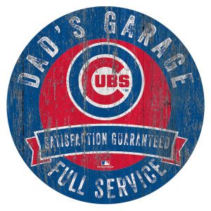 Chicago Cubs Dad Garage Sign