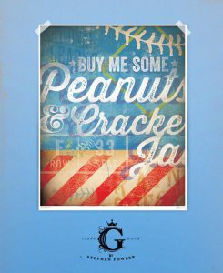 Seventh Inning Stretch Baseball art giclee archival signed artist print by stephen fowler