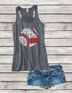 baseball mom tank top