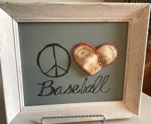 framed baseball art