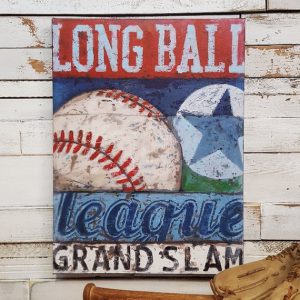 vintage baseball canvas