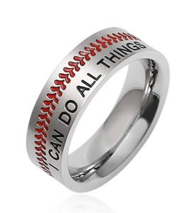 i can do all things baseball ring