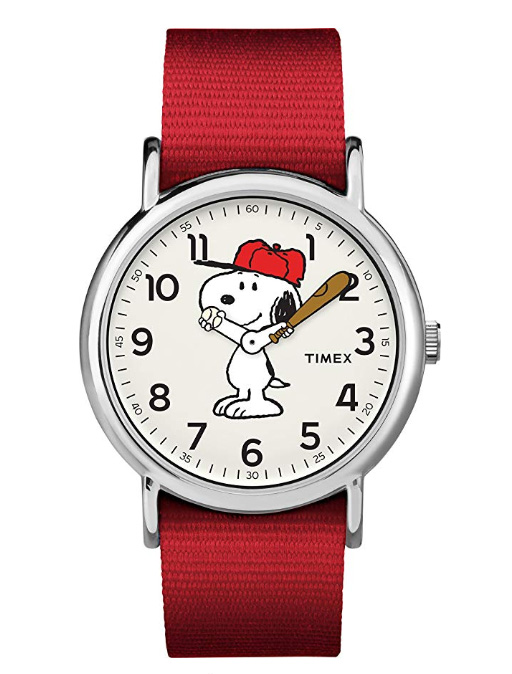 snoopy baseball watch