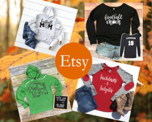etsy rectangular football sweatshirt banner