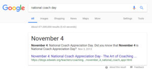 national coach day