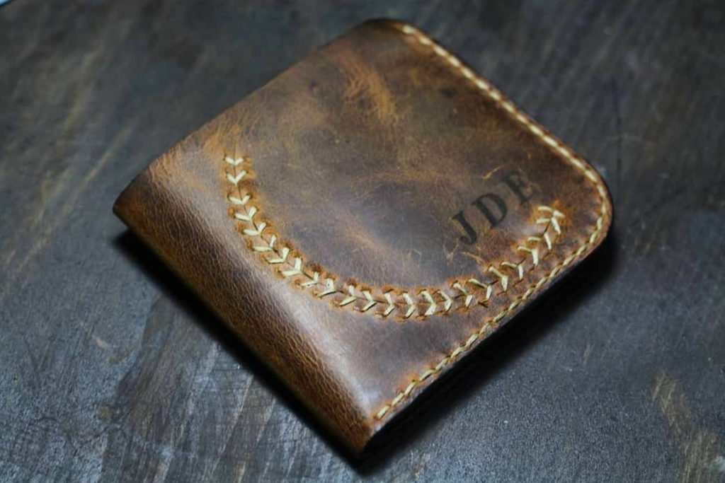 personalized handmade wallet