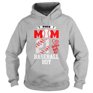 this mom loves her baseball boy with number gray