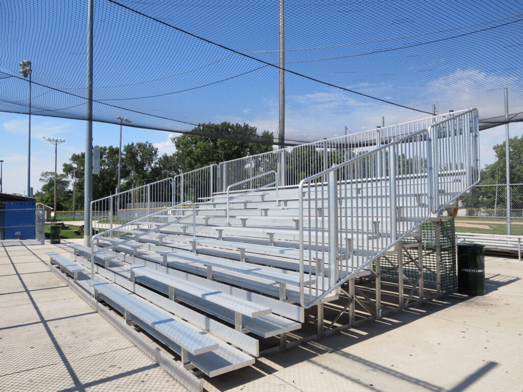 metal bleachers