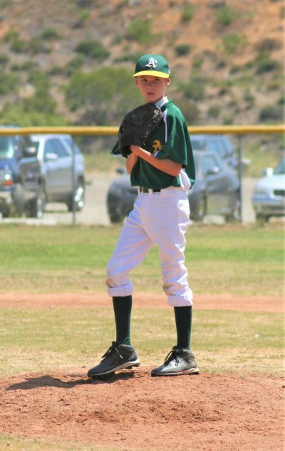 pitcher getting ready to throw