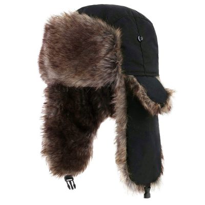 Yesurprise Trapper Warm Russian Trooper Fur Earflap Winter Skiing Hat