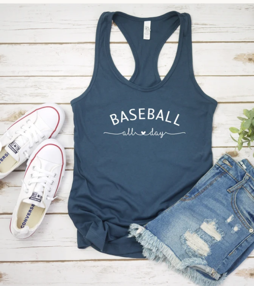 baseball all day tank top