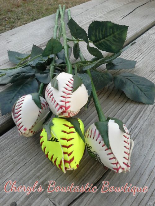 baseball roses