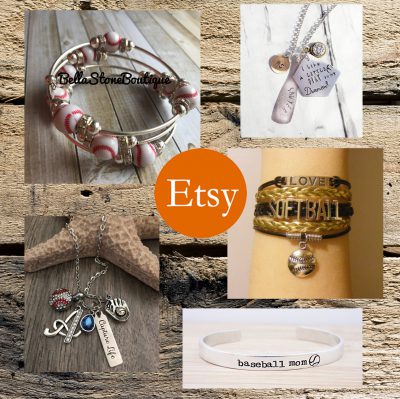 etsy rectangular baseball jewelry banner