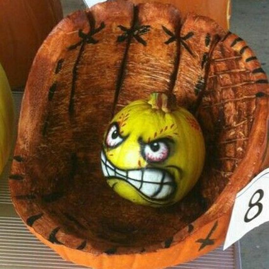 pumpkin-softball-glove large