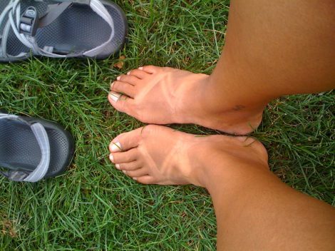 tan lines on feet